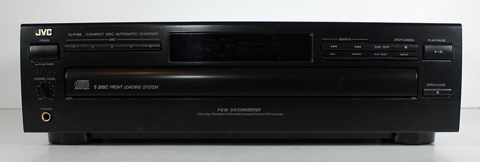 JVC XL-F108BK 5 Disc Compact Disc Automatic Changer CD Player