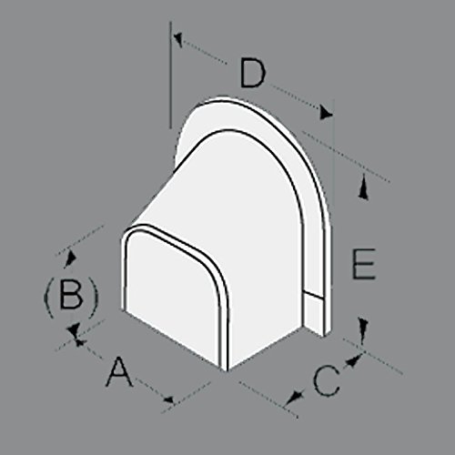 DuctlessAire 3" lineset cover corner cap