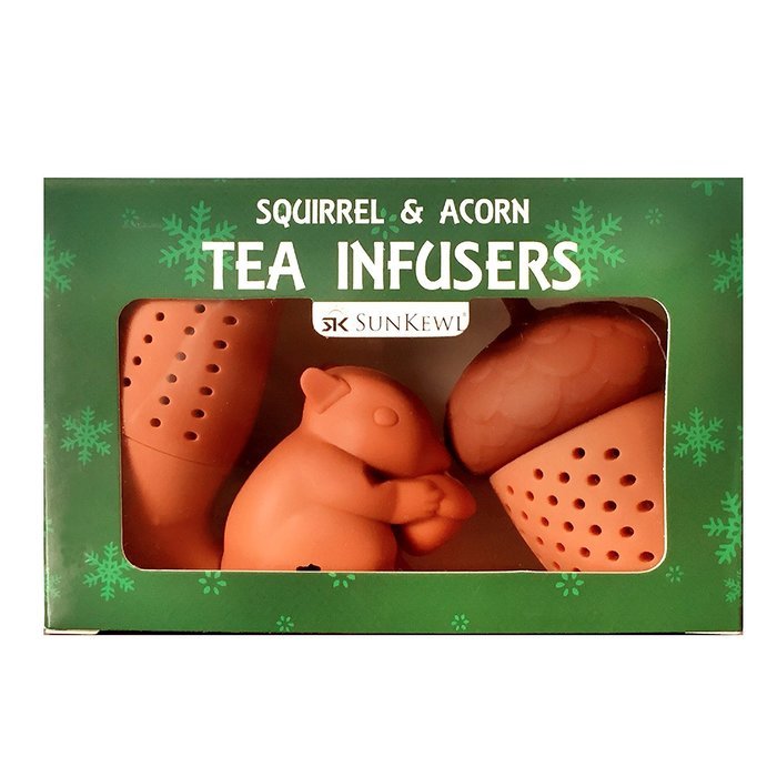 The Adorable Loose Leaf Silicone Tea Infuser Set of 5 by SunKewl with Gift Box N3