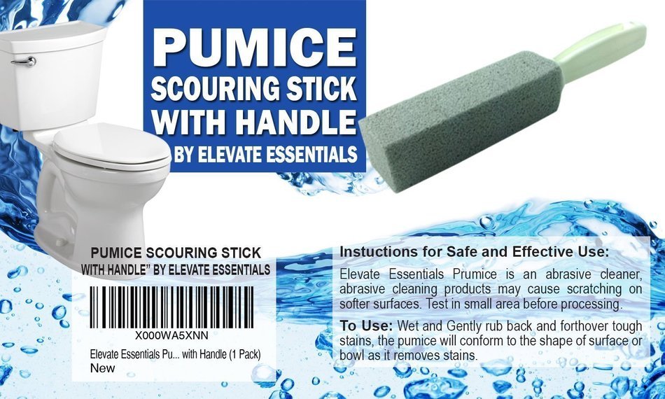 Ashiny Kitchen Cleaning Stone Pumice Stone BBQ Grill Cleaning Stone Toilet Bowl Cleaner Bathroom Surfaces Scouring... N7