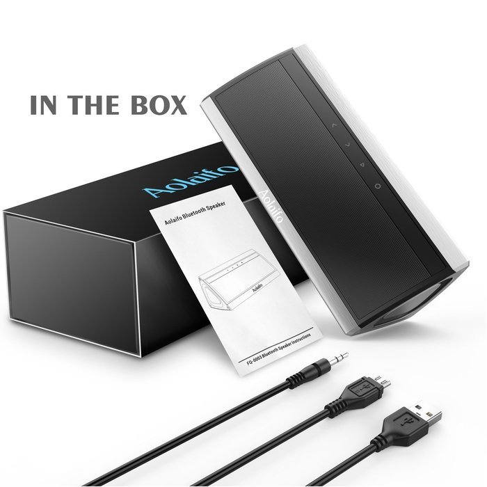 Aolaifo 3D HD Bluetooth Wireless Speaker for 10 Hours Music Streaming & Hands-Free Calling with Passive Sub Woofer... N2