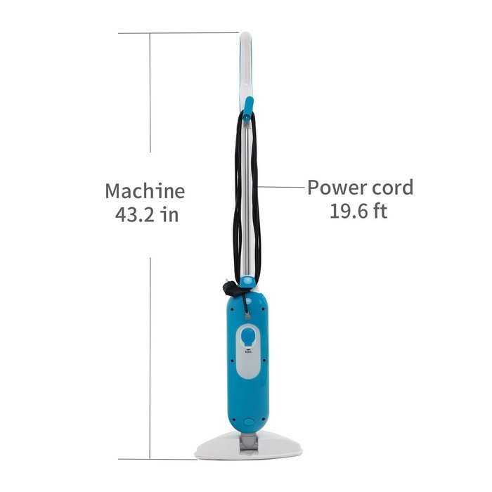 Kazoo Microfiber Steam Pocket Mop, 1000W/450ml, Blue N4