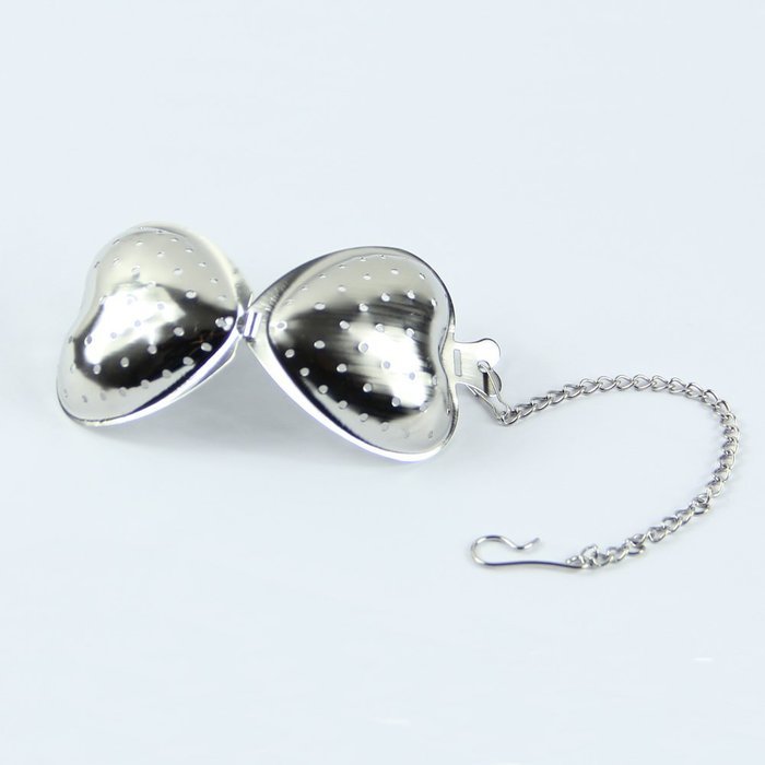 Estone New Heart Shape Stainless Steel Infuser Filter Strainer Tea Spice Ball Spoon