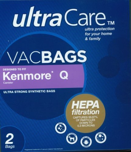Ultracare Kenmore Q/C Canister Hepa Cloth Bags 2 pk