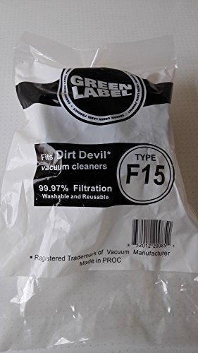 2 F15 HEPA filters for ALL Dirt Devil QUICK VAC vacuum cleaners. Replaces OEM # 3SS0150001, 3-SS0150-001. N2