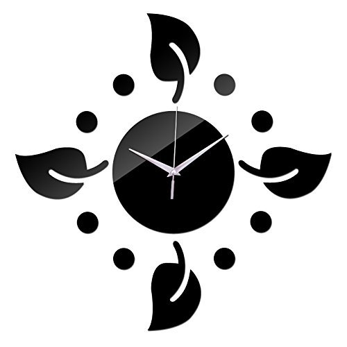 EverTrust(TM) hot sale diy wall clock sticker Modern home decor diy crystal real mirror clocks Living Room art... N2