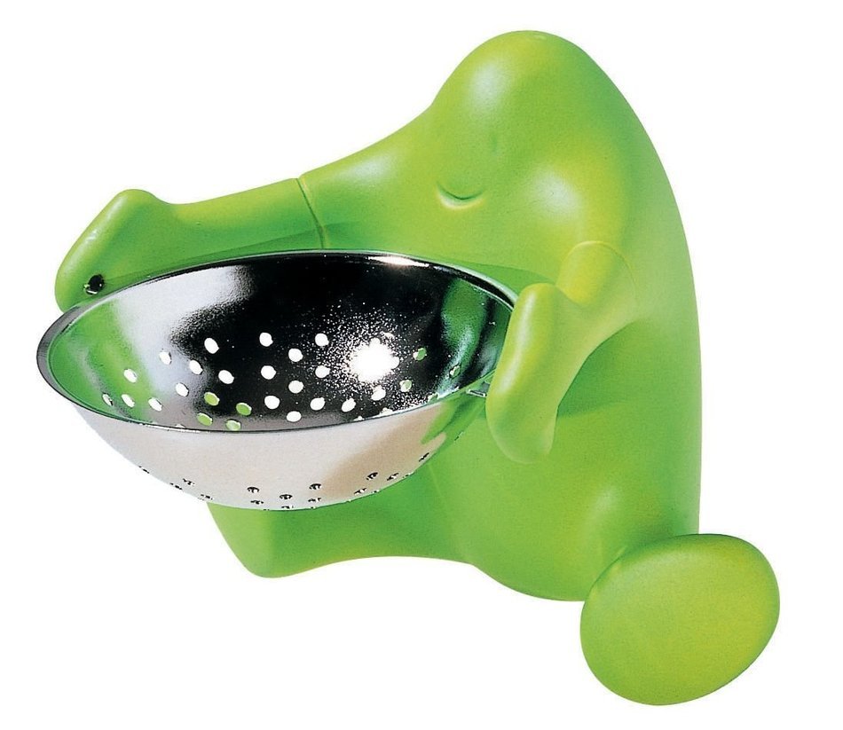 Alessi ASP09 Te O Tea Strainer by Stefano Pirovano Color: Green