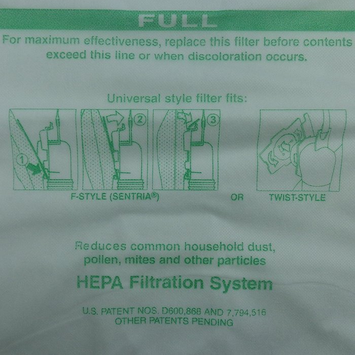 4 Kirby Allergen Micron Magic Universal F Style Turn Style Vacuum Bags & 1 Belt N2