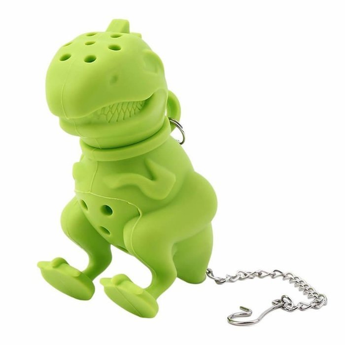 GOOTRADES Silicone Dinosaur Shaped Tea Infuser Loose Leaf Strainer Herbal Filter Diffuser