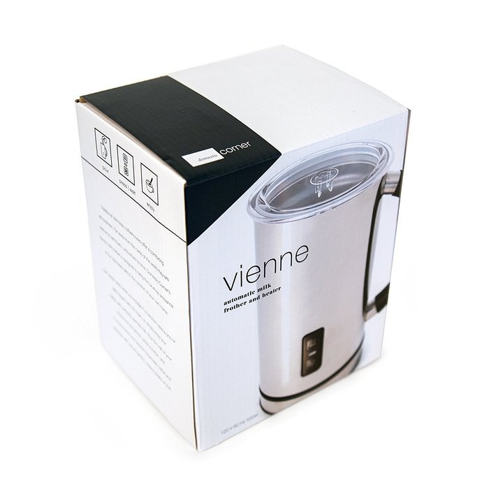Domestic Corner - Vienne Automatic Milk Frother and Heater - Stainless Electric Carafe - Frother, Warmer, and...