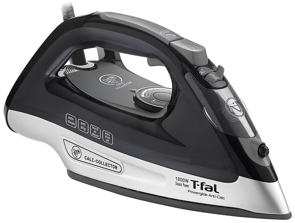 T-fal FV2640U0 Powerglide Anticalc Non-Stick and Scratch Resistant Durilium Ceramic Soleplate Steam Iron with... N3