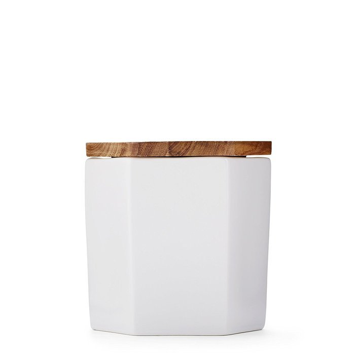Small White Hexagon Canister by Teavana
