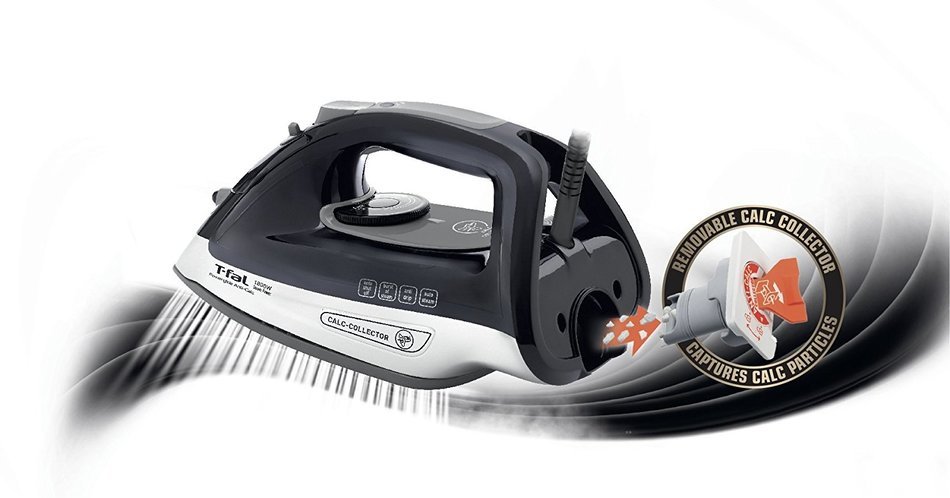 T-fal FV2640U0 Powerglide Anticalc Non-Stick and Scratch Resistant Durilium Ceramic Soleplate Steam Iron with... N5