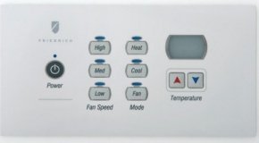 Friedrich PDH09K3SG PTAC Air Conditioner with Heat Pump, Backup Electric Heat, 9,400 BTU's, 230/208 Volt, EER... N3
