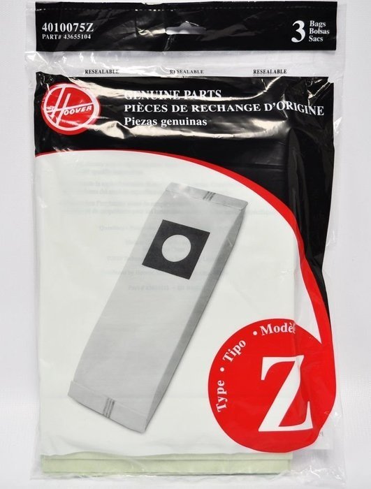 Hoover Type 4010075Z Z Bag, 3-Pack