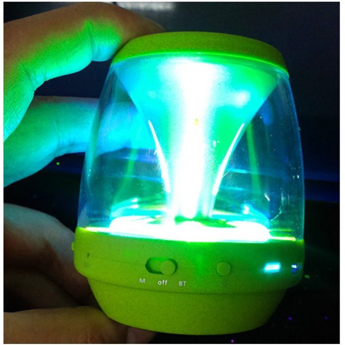 Ultra-Portable Wireless Bluetooth Speaker with Multi-Color LED Light Show，Build-in FM Radio,AUX,MIC,TF Card Slot... N5