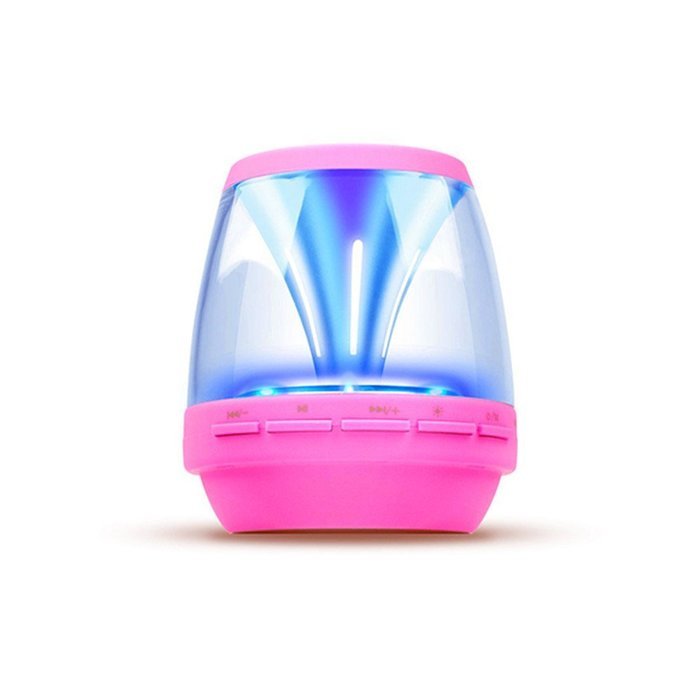 Ultra-Portable Wireless Bluetooth Speaker with Multi-Color LED Light Show，Build-in FM Radio,AUX,MIC,TF Card Slot... N6
