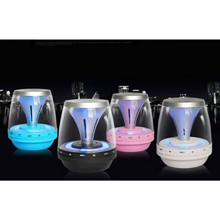 Ultra-Portable Wireless Bluetooth Speaker with Multi-Color LED Light Show，Build-in FM Radio,AUX,MIC,TF Card Slot... N7