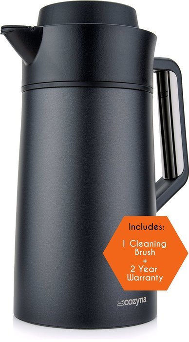 Thermal Coffee Carafe 51oz by Cozyna, Milk and Creamer Carafe, Stainless Steel, 1.5L