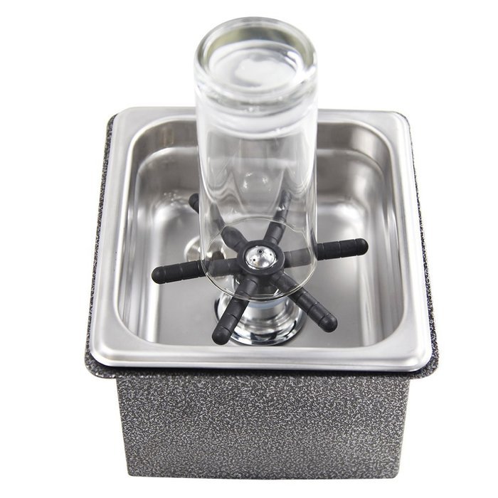 YBB Portable Steaming Pitcher Rinser Sink Glass Rinser For Bar Coffee Shop