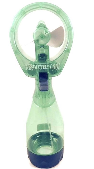 New Absolutely Cool Green Portable Misting Fan Handheld Battery Operated &hellip; N5