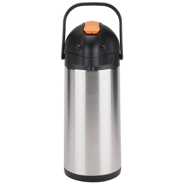 Winco Lever Top Decanter Decaf, 3-Liter, Stainless Steel Lined Airpot