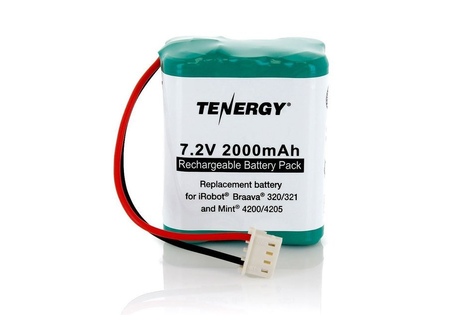 Tenergy 7.2V 2000mAh Replacement Battery for iRobot&reg; Braava&reg; 320/321 & Mint&reg; 4200/4205 N2