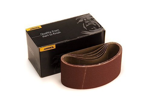 Mirka 57-2.5-14-060 2.5-Inch by 14-Inch Portable Abrasive Belt by weight Cloth 5 pieces by Mirka