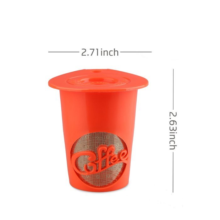 Nicelucky 24K Gold Reusable K-Carafe Filter for Keurig 2.0 K200/K300/K400/K500, 2 Pack K-cup Coffee Ffilters