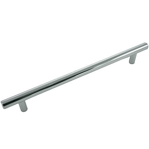 Laurey 87426 Steel T-Bar Pull 192mm c/c 241mm o/a, Polished Chrome by Laurey