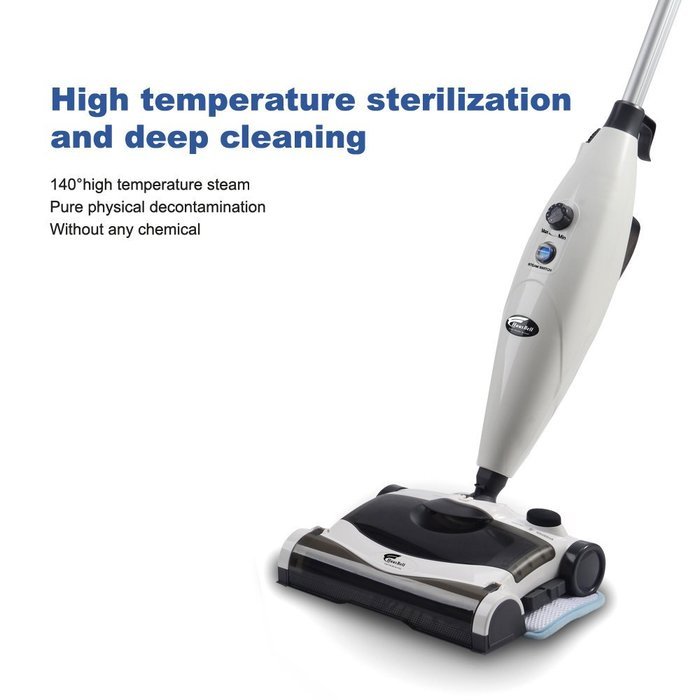 Hausbell MW8100 All-in-One Sweeper and Steam Mop for Floor and Carpet Pet Hair Eraser with 2 Mop Pads N2