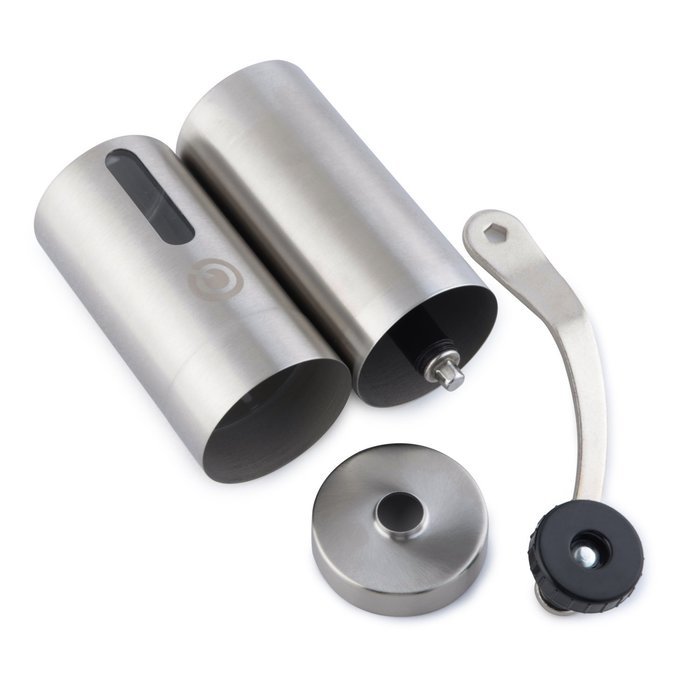QHP Best Manual Coffee Grinder Stainless Steel Body Stylish Design User-friendly and Rugged Includes Black Brush... N2