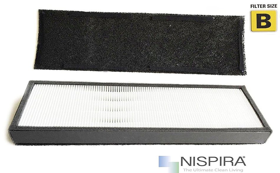 NISPIRA Premium True HEPA Filter Replacement for GermGuardian FLT4825 AC4800 Series Filter B - 1 pk