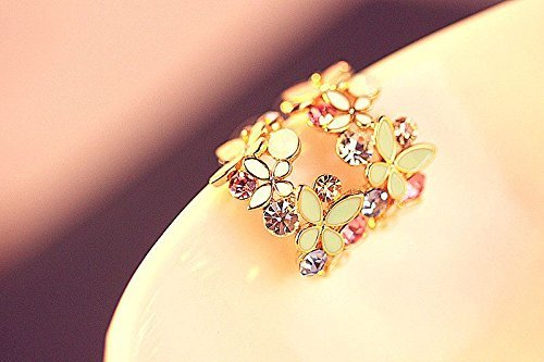 1 Pair New Fashion Women Lady Elegant Crystal Rhinestone Ear Stud Earrings N9