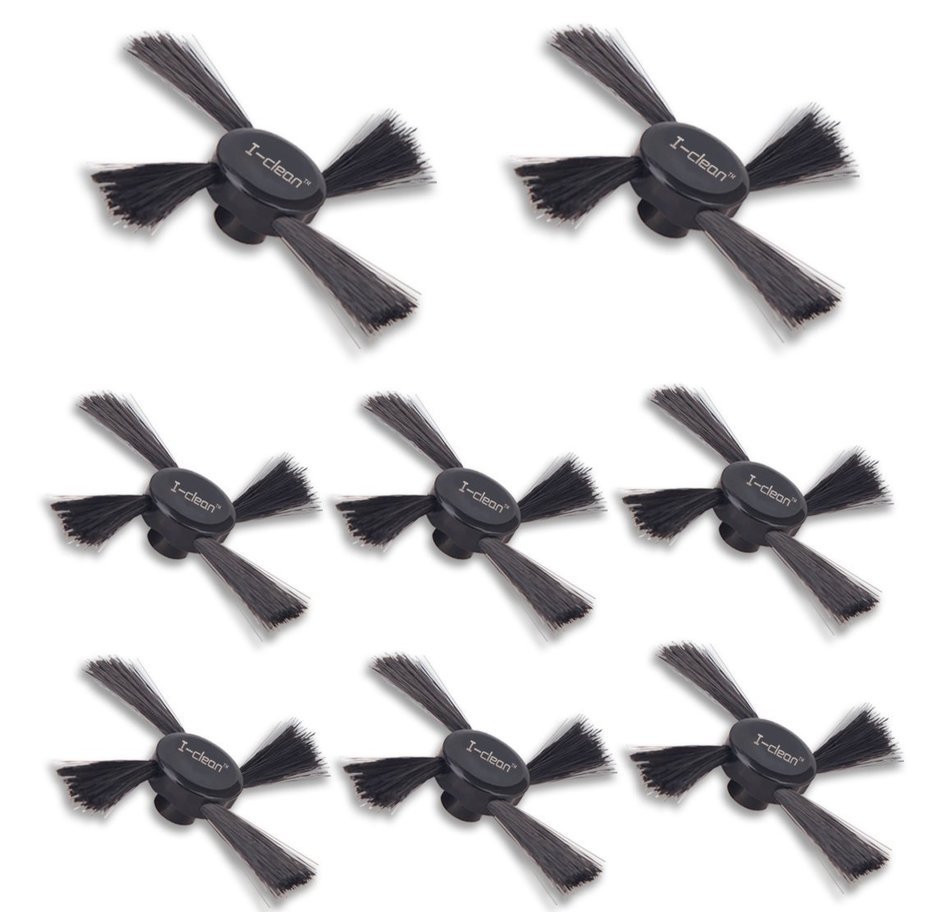i-clean 945-0130 Vacuum Cleaner Replacement Side Brush for Neato BotVac 70e 75 80 85 Series &ndash; 8 pack N3