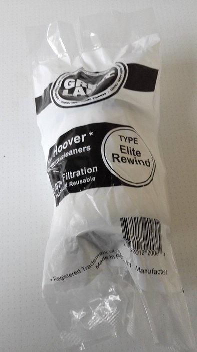2 (TWO) HEPA Filters for HOOVER ELITE REWIND vacuum cleaners. Replaces Hoover OEM # 59157055. Washable and Reusable...