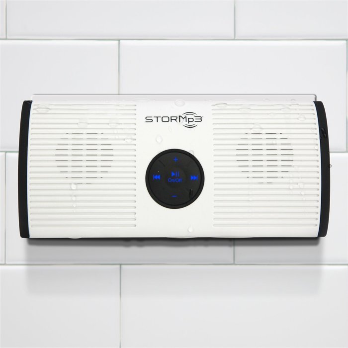 STORMp3 Water Resistant Mp3 Speaker: Internal Memory, Portable Design, Brilliant Sound. (Black) N4