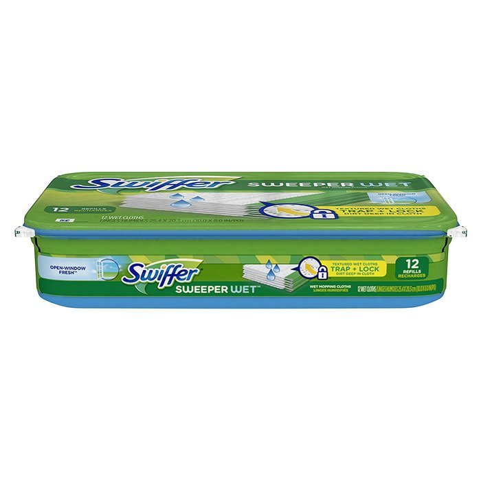 Swiffer Sweeper Wet Mopping Pad Refills for Floor Mop Open Window Fresh Scent 12 Count N4