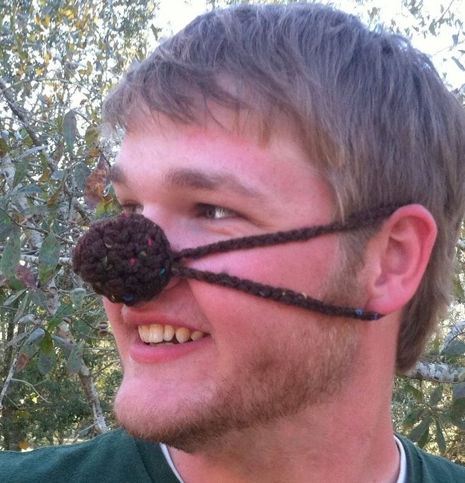 Aunt Marty's Original Nose Warmer - Brown Tweed