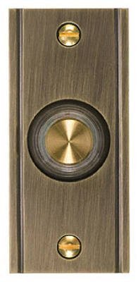 Thomas & Betts #DH1631L WHT/BRS LGTD PushButton by Thomas & Betts