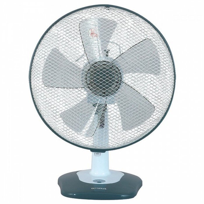 12" Oscil Table Fan With Soft Touch Switch and LED