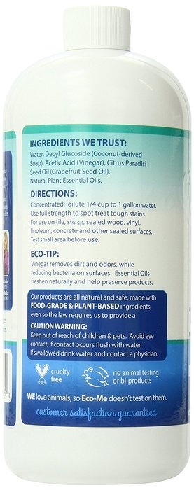 Eco-Me Floor Cleaner, Herbal Mint, 32 Fluid Ounce N4