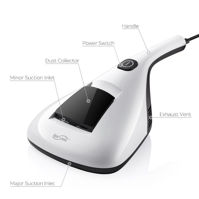 Housmile Anti-Dust Mites UV Vacuum Cleaner with Advanced HEPA Filtration and Double Powerful Suctions Eliminates... N5