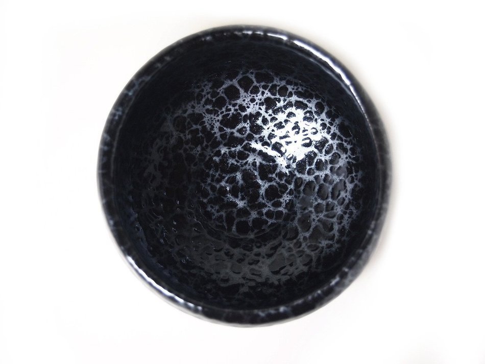 YUTEKI-TENMOKU 4.4inches MATCHA BOWL TOHKI Japanese Pottery
