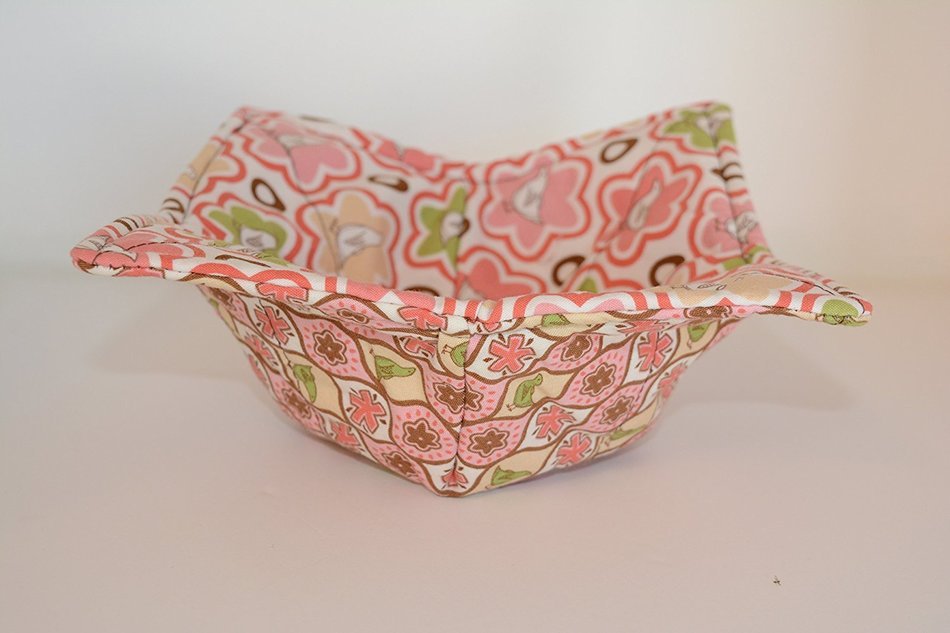 Microwave Bowl Cozies // Reversible Set of 3 // 1 Small Bowl Cozy // 1 Medium Bowl Cozy // 1 Dinner Plate // Pear... N2