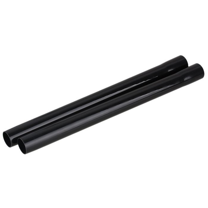 Black Plastic Vacuum Cleaner Attachment 45cm Vacuum Extension Tube Pipe Hose Tool Pack of 2 N2