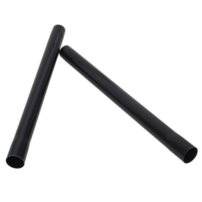 Black Plastic Vacuum Cleaner Attachment 45cm Vacuum Extension Tube Pipe Hose Tool Pack of 2 N3