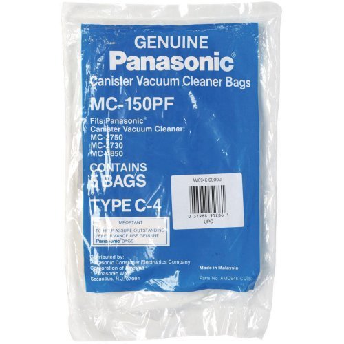 Panasonic MC-150PF 5-Pack of 5 Canister Vacuum Bags