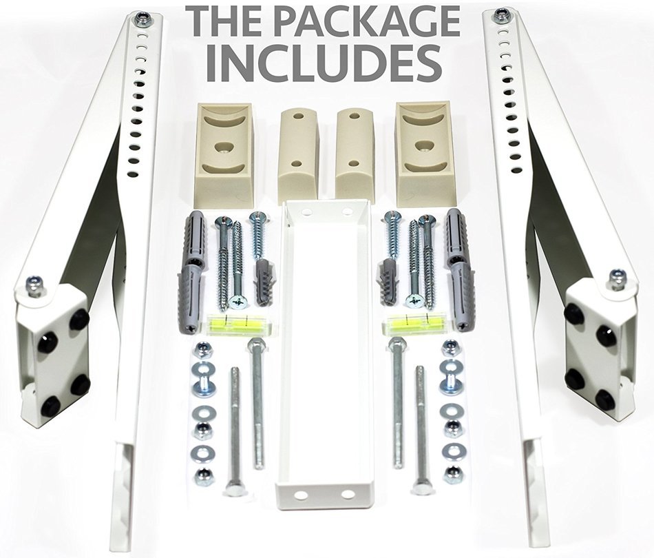 Universal Window AC Support - Air Conditioner Bracket - Support Air Conditioner Up to 105 lbs. - For 5000 BTU... N3