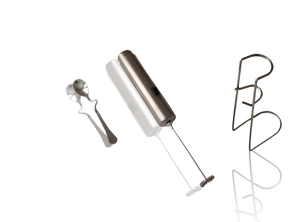 Arrbee"s Espresso - Milk Frother - Cappuccino - Latte - Hot Chocolate - Cocktail Mixer - Stainless Steel Stem...